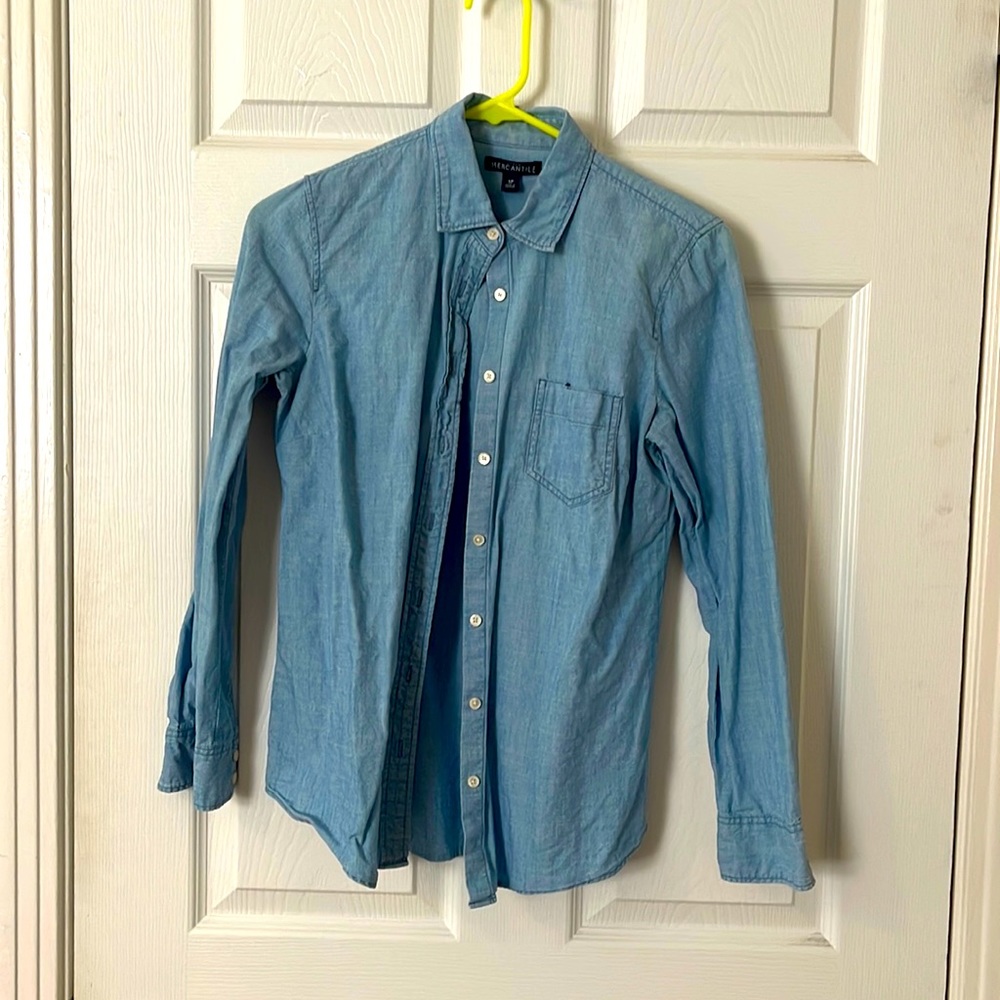 Factory J.Crew chambray Oxford